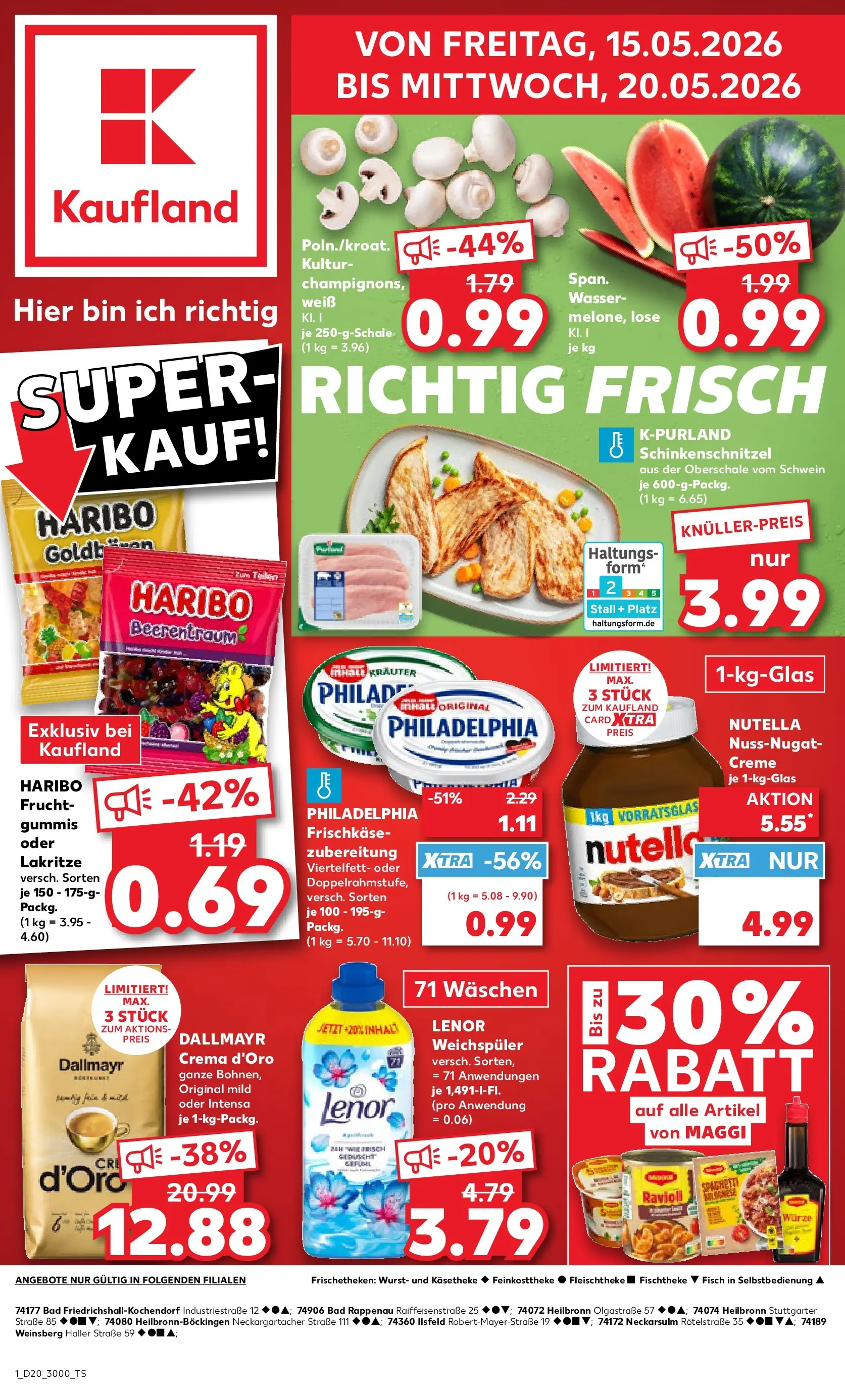 Prospekt Kaufland ab 10.05.2026 » Angebote Online zum Blättern | Seite: 8 | Produkte: Lenor, Maggi, Philadelphia, Weichspüler