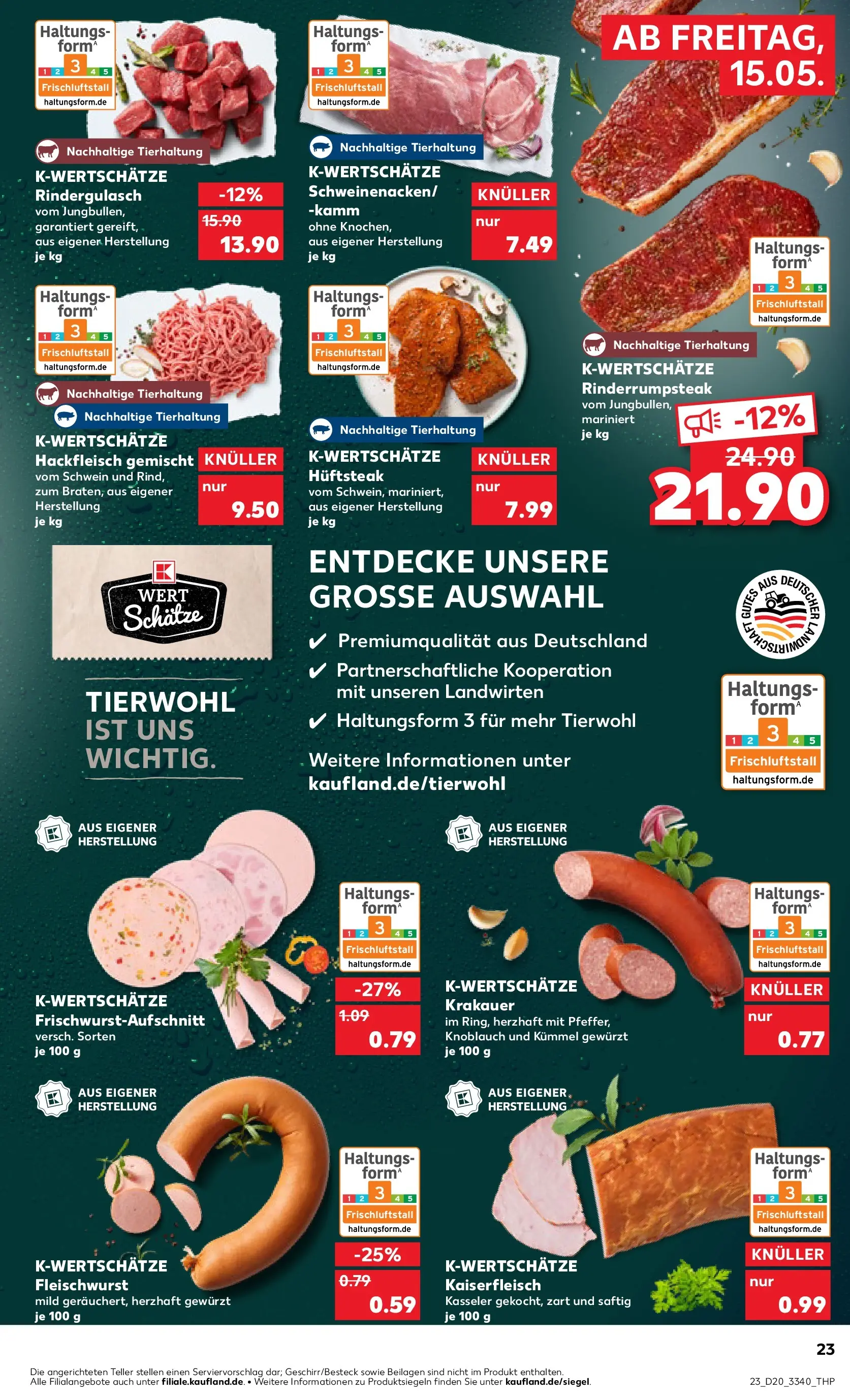 Prospekt Kaufland ab 10.05.2026 » Angebote Online zum Blättern | Seite: 30 | Produkte: Rindergulasch, Knoblauch, Steak, Hackfleisch
