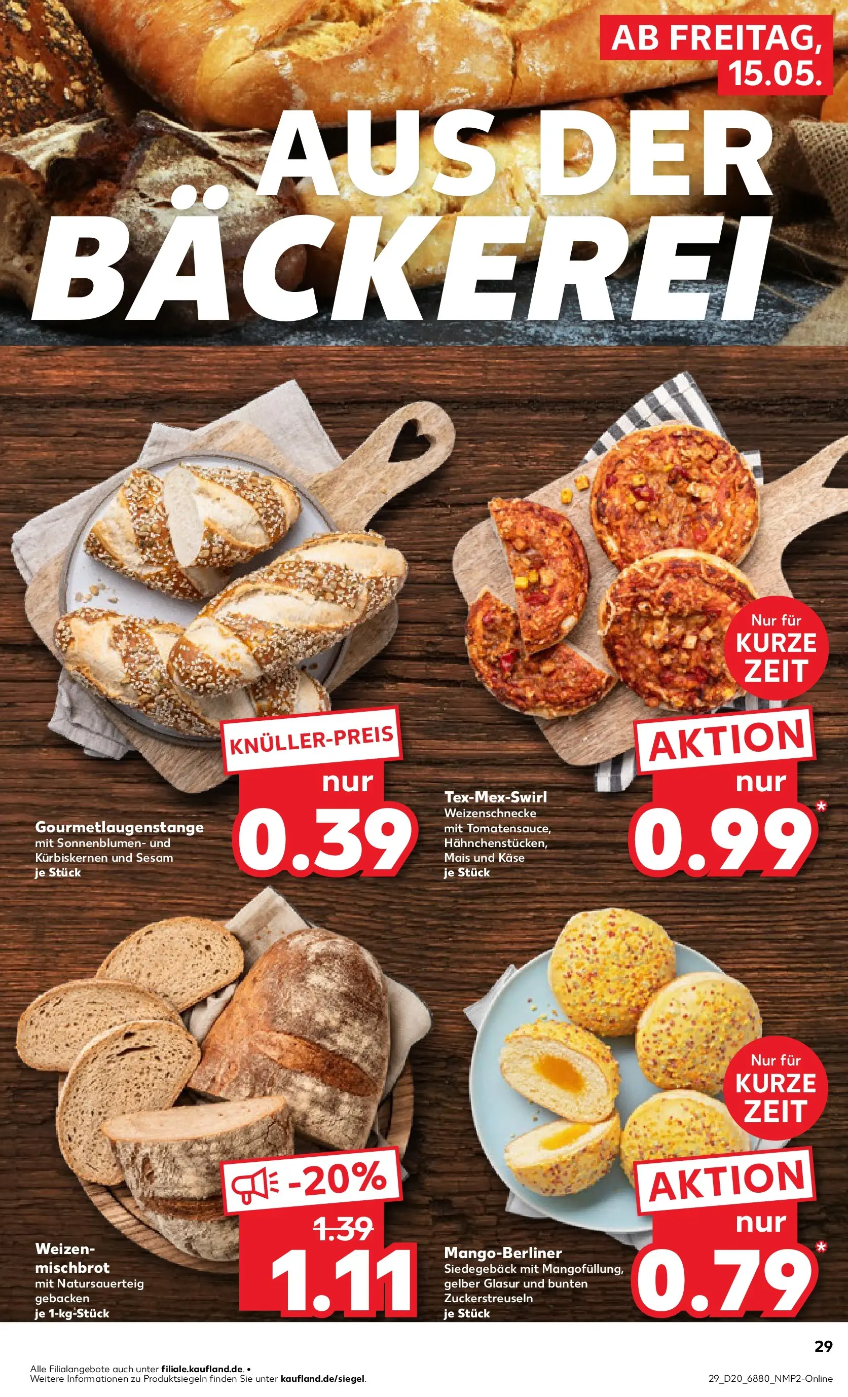 Prospekt Kaufland ab 10.05.2026 » Angebote Online zum Blättern | Seite: 36 | Produkte: Bäckerei, Käse
