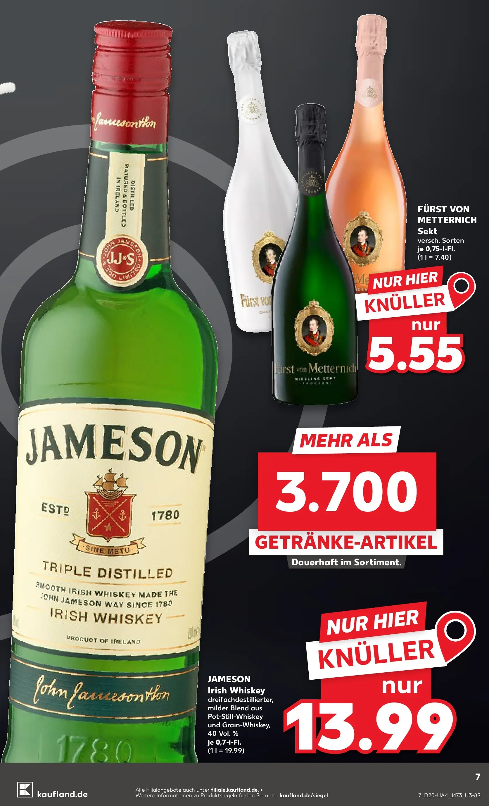 Prospekt Kaufland ab 10.05.2026 » Angebote Online zum Blättern | Seite: 14 | Produkte: Furst von metternich, Sekt, Jameson, Whiskey