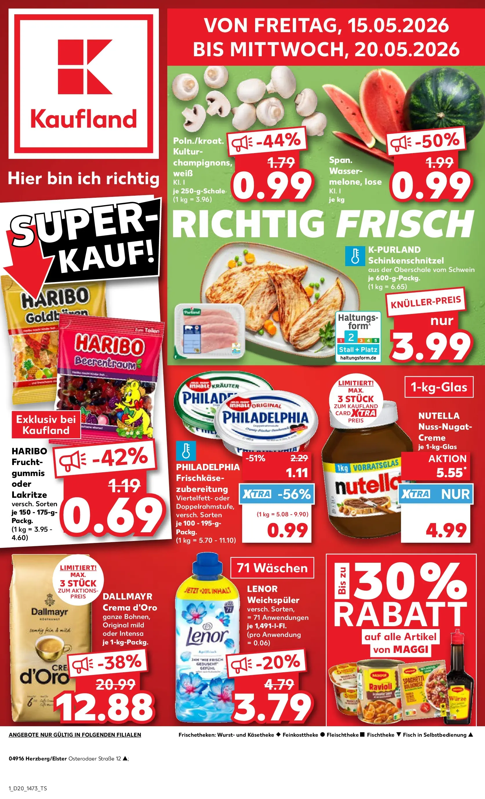 Prospekt Kaufland ab 10.05.2026 » Angebote Online zum Blättern | Seite: 16 | Produkte: Lenor, Maggi, Philadelphia, Nutella