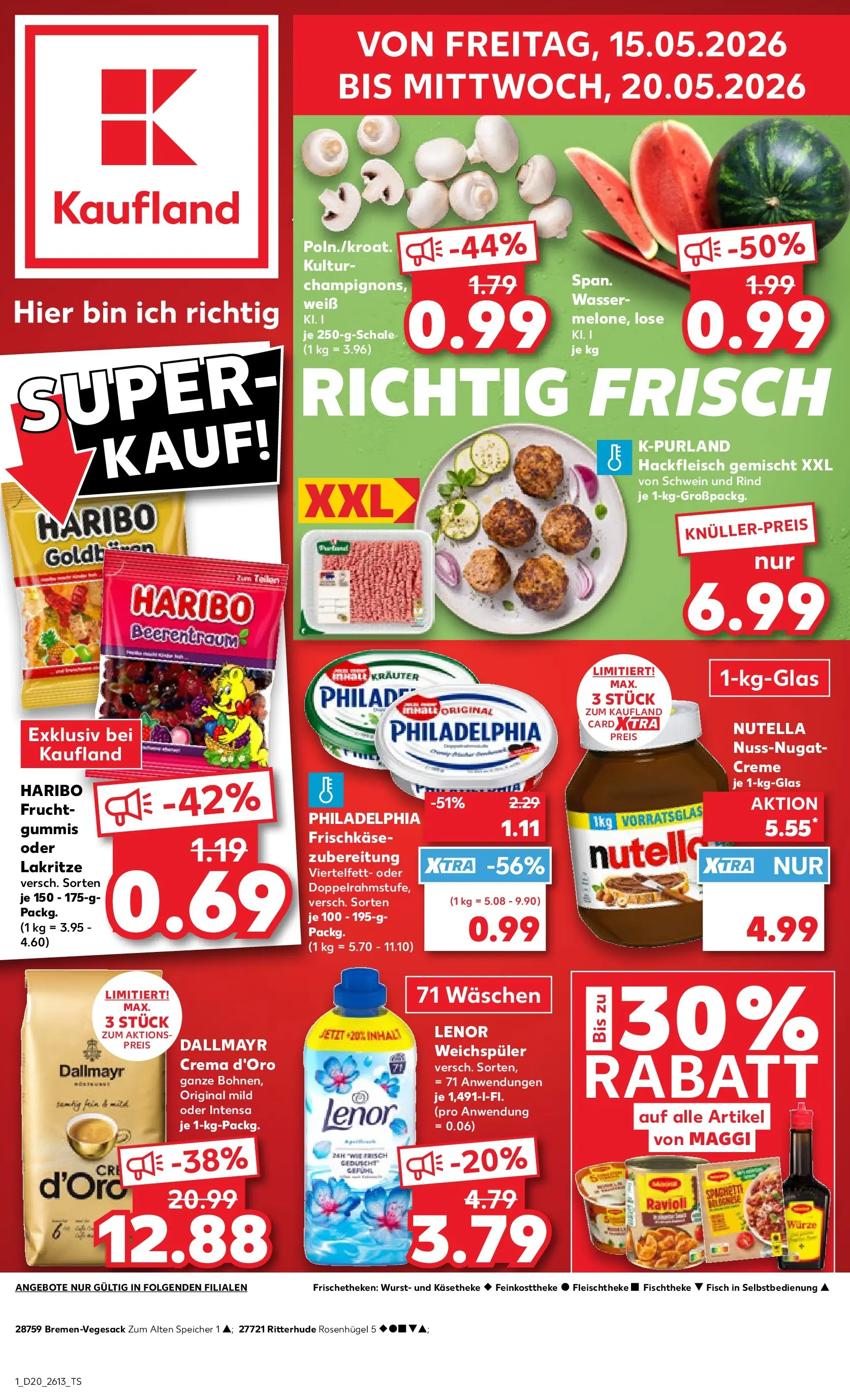 Prospekt Kaufland ab 10.05.2026 » Angebote Online zum Blättern | Seite: 8 | Produkte: Nutella, Fisch, Dallmayr, Weichspüler