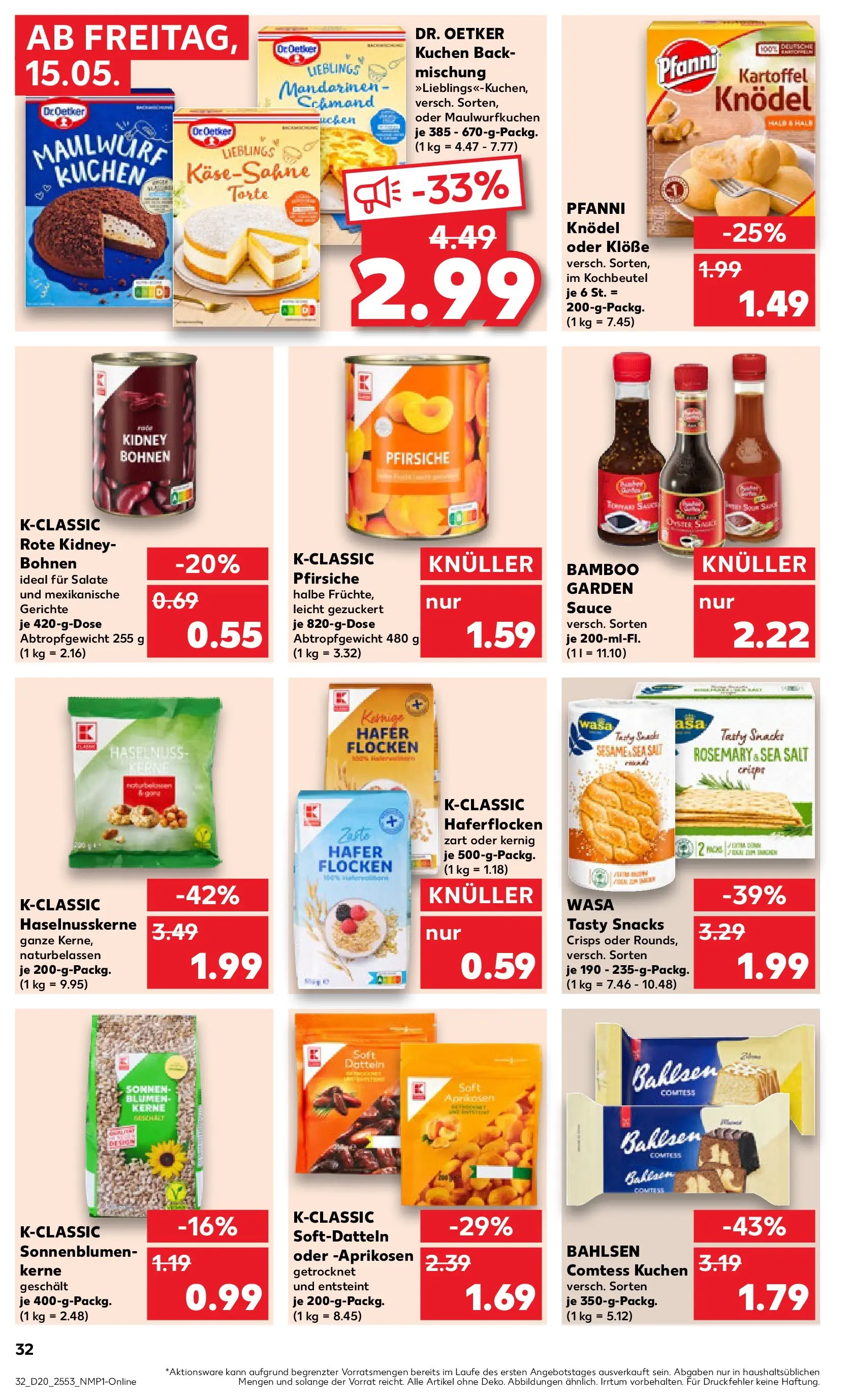 Prospekt Kaufland ab 10.05.2026 » Angebote Online zum Blättern | Seite: 39 | Produkte: Blumen, Mandarinen, Kuchen, Flocken