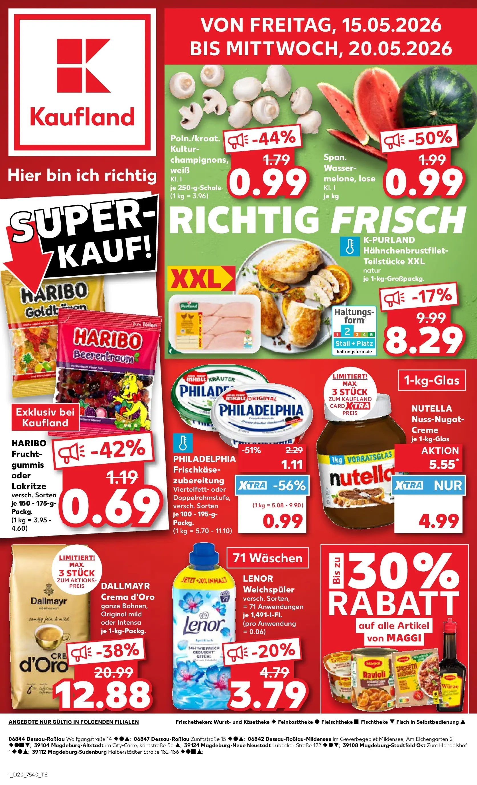 Prospekt Kaufland ab 10.05.2026 » Angebote Online zum Blättern | Seite: 8 | Produkte: Lenor, Creme, Champignons, Wasser
