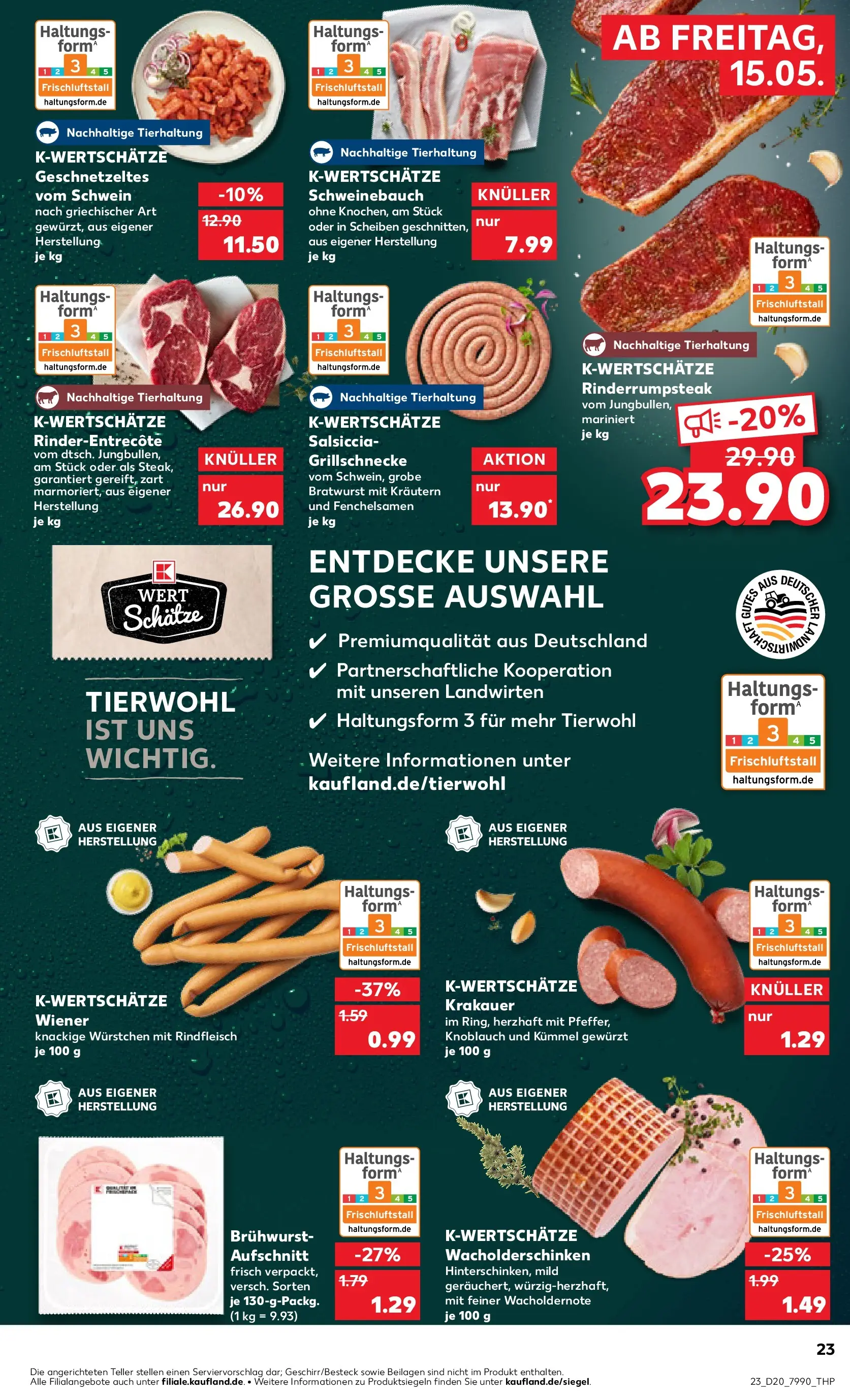 Prospekt Kaufland ab 10.05.2026 » Angebote Online zum Blättern | Seite: 30 | Produkte: Bratwurst, Entrecote, Rindfleisch, Steak