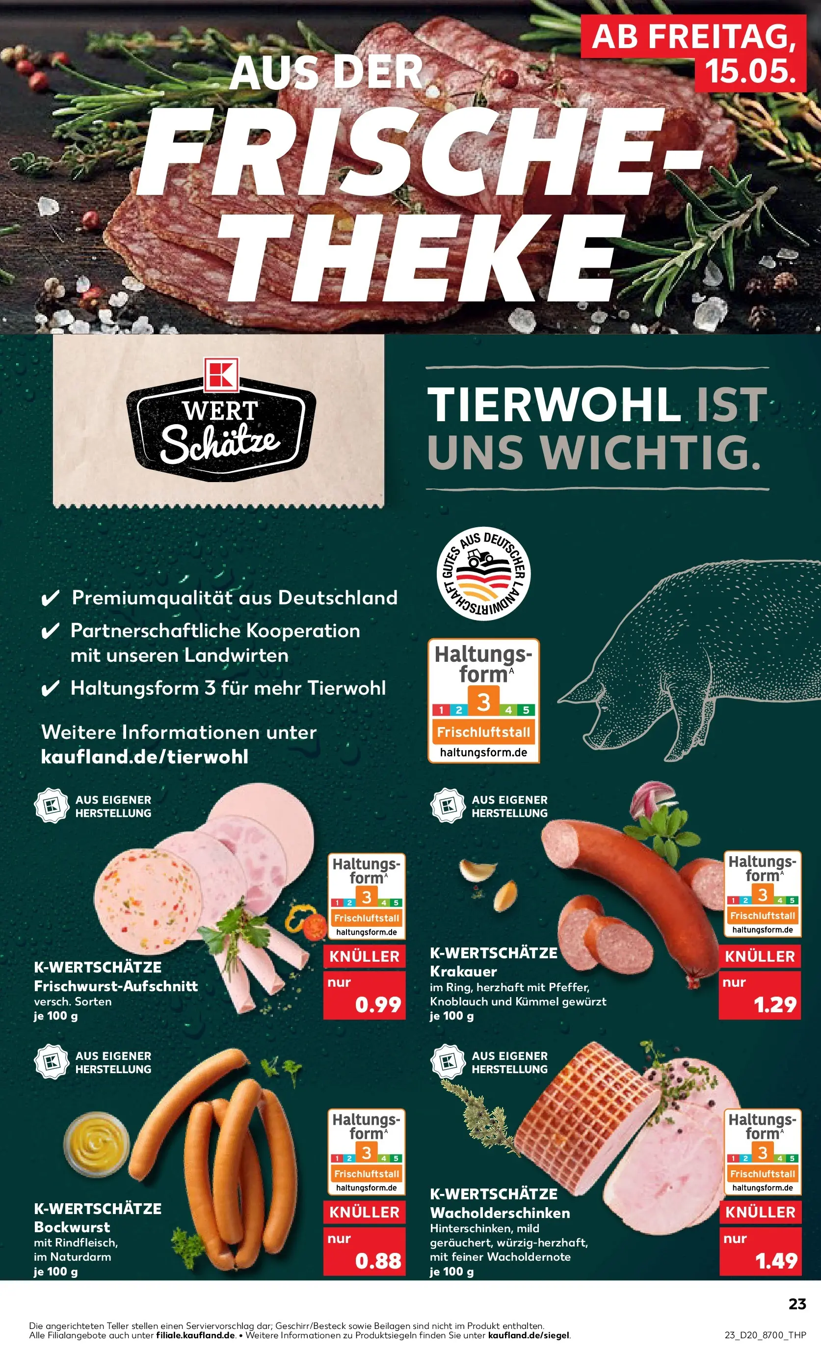 Prospekt Kaufland ab 10.05.2026 » Angebote Online zum Blättern | Seite: 30 | Produkte: Bockwurst, Theke, Knoblauch