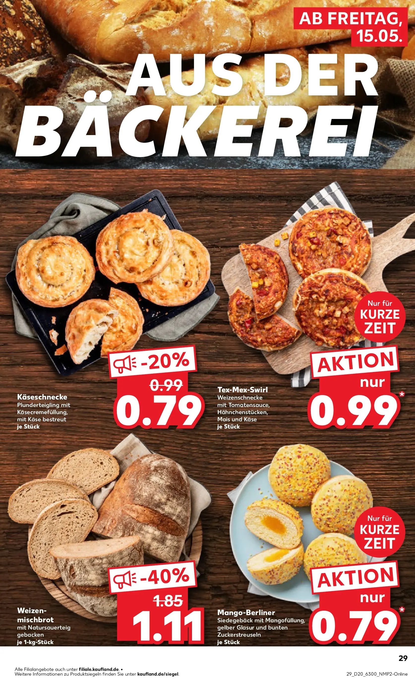 Prospekt Kaufland ab 10.05.2026 » Angebote Online zum Blättern | Seite: 36 | Produkte: Bäckerei, Käse
