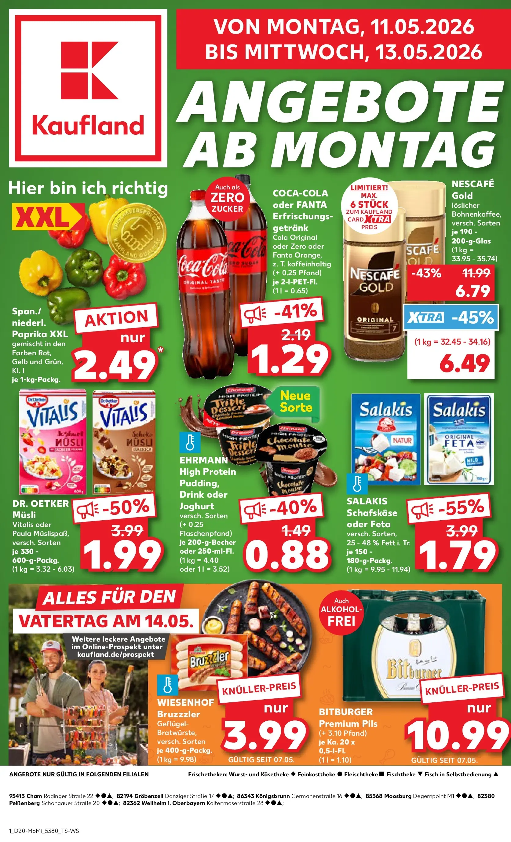 Prospekt Kaufland ab 10.05.2026 » Angebote Online zum Blättern | Seite: 1 | Produkte: Fanta, Cola, Feta, Paprika