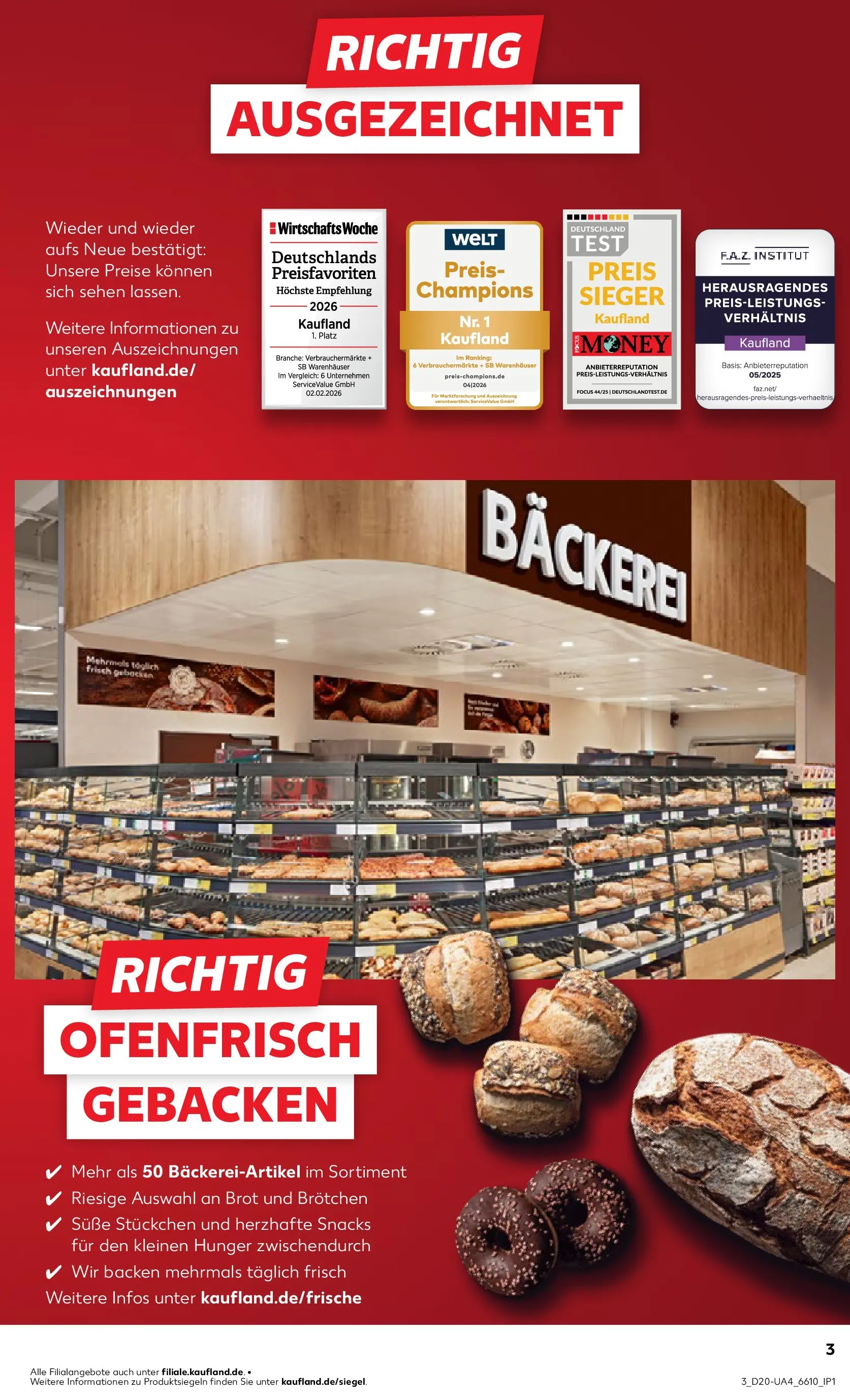 Prospekt Kaufland ab 15.05.2026 » Angebote Online zum Blättern | Seite: 3 | Produkte: Bäckerei, Brot