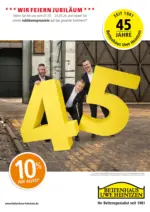 Bettenhaus Uwe Heintzen GmbH Bettenhaus Heintzen - 45 Jahre Jubil&auml;um - bis 23.05.2026