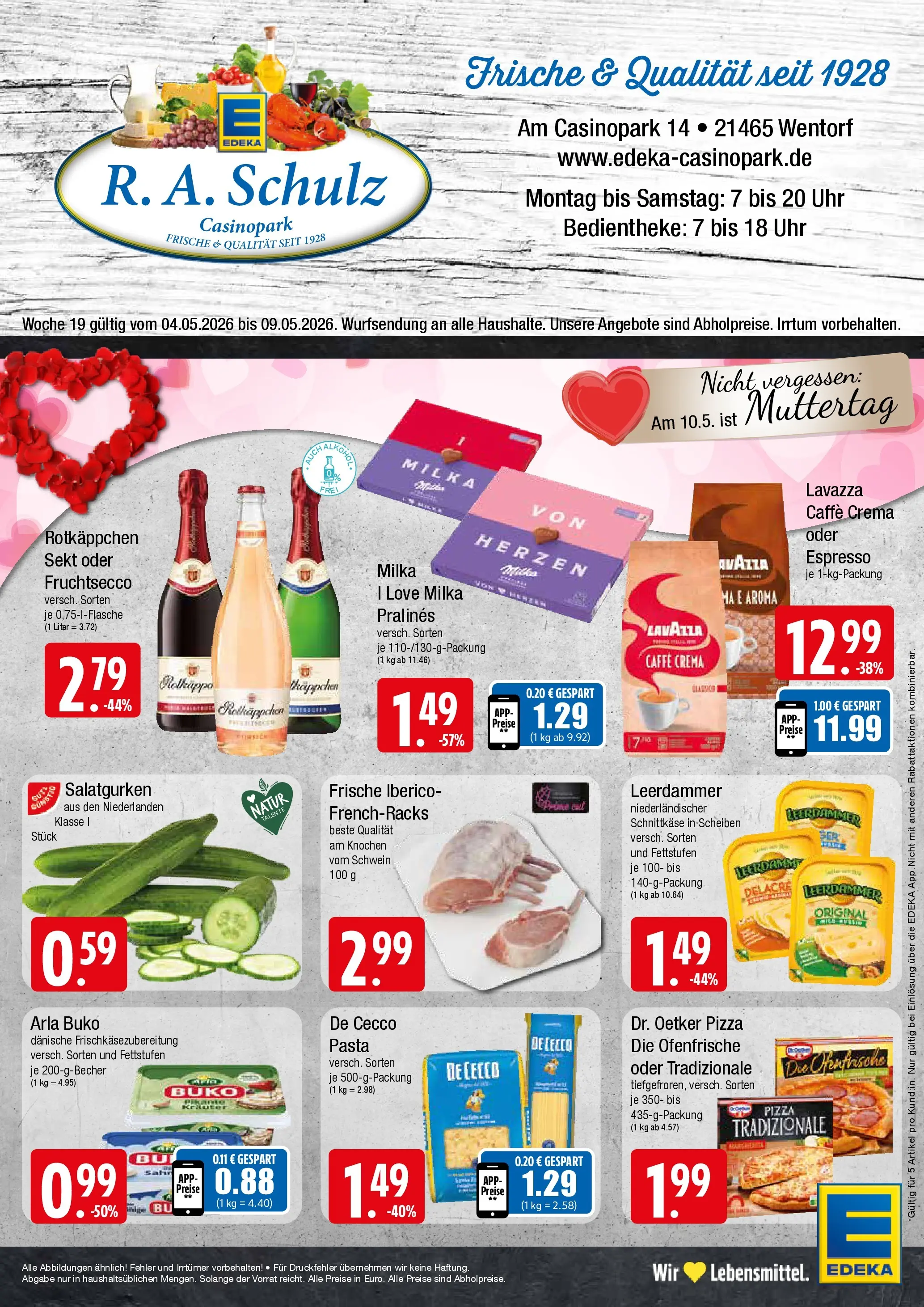 Edeka prospekt Wentorf	 (ab 04.05.2026) » Angebote Online | Seite: 1 | Produkte: Rotkappchen sekt, Lavazza, Milka, Arla buko