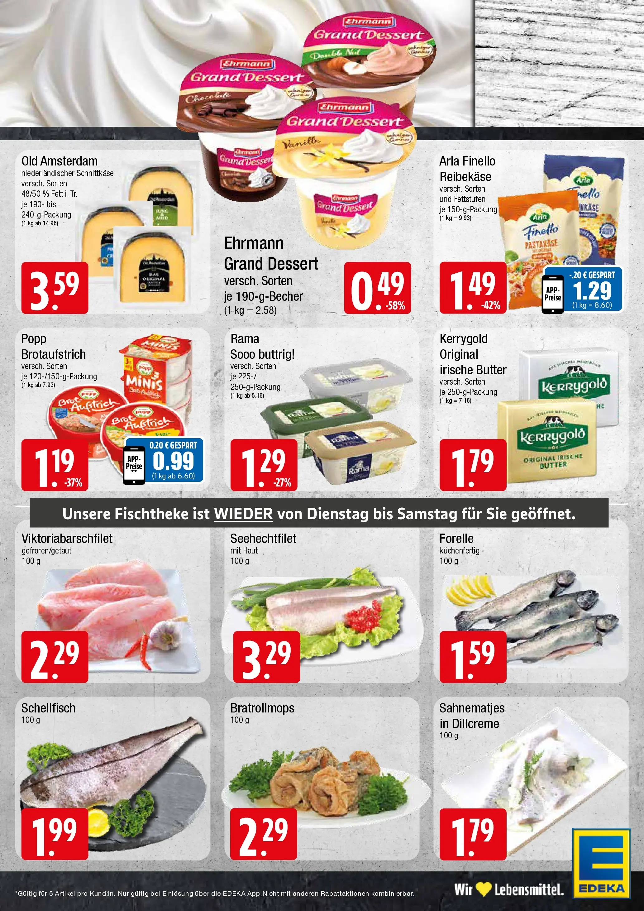 Edeka prospekt Wentorf	 (ab 04.05.2026) » Angebote Online | Seite: 5 | Produkte: Butter, Dill, Brot, Reibekase