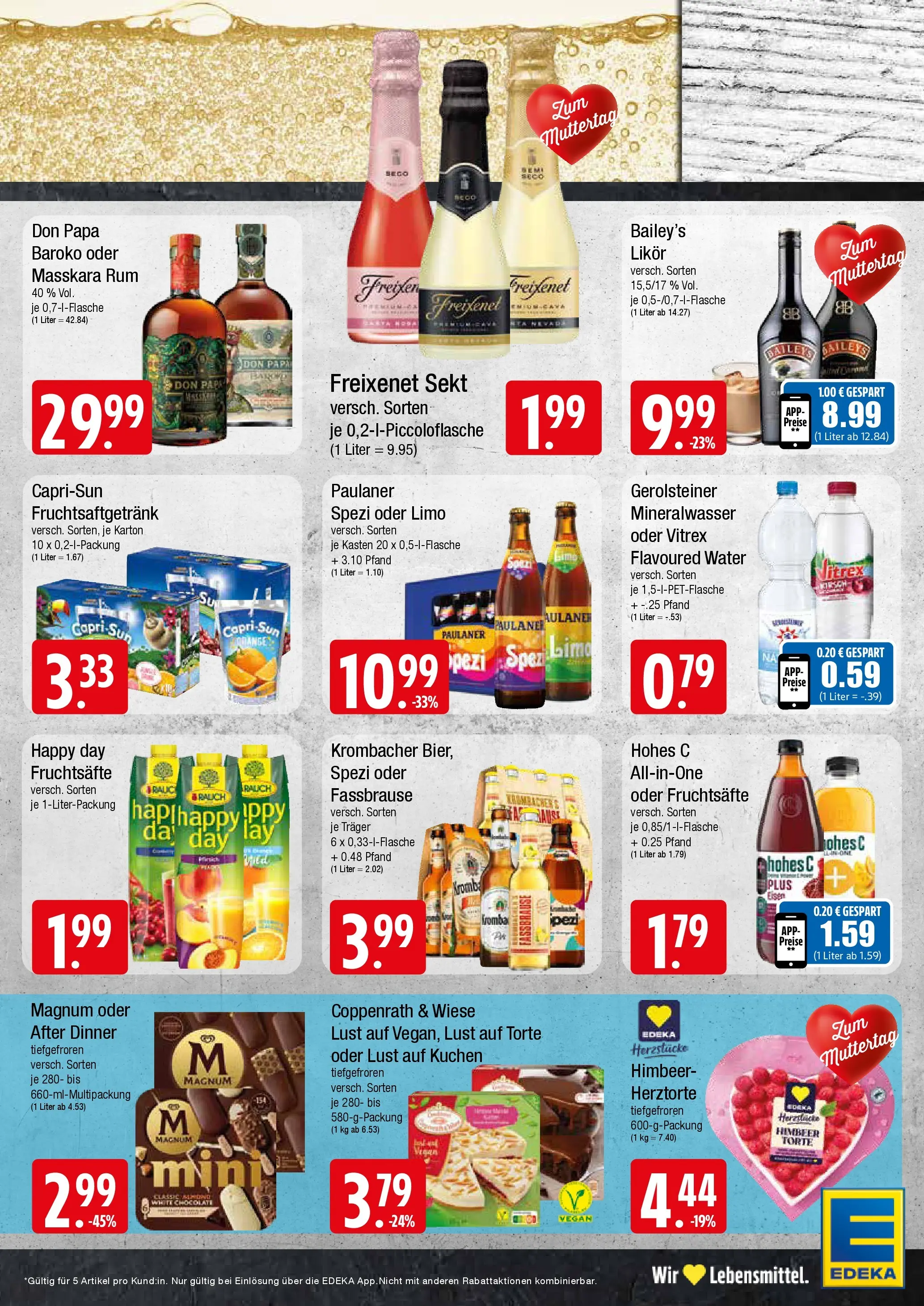 Edeka prospekt Wentorf	 (ab 04.05.2026) » Angebote Online | Seite: 7 | Produkte: Paulaner spezi, Baileys, Hohes c, Gerolsteiner