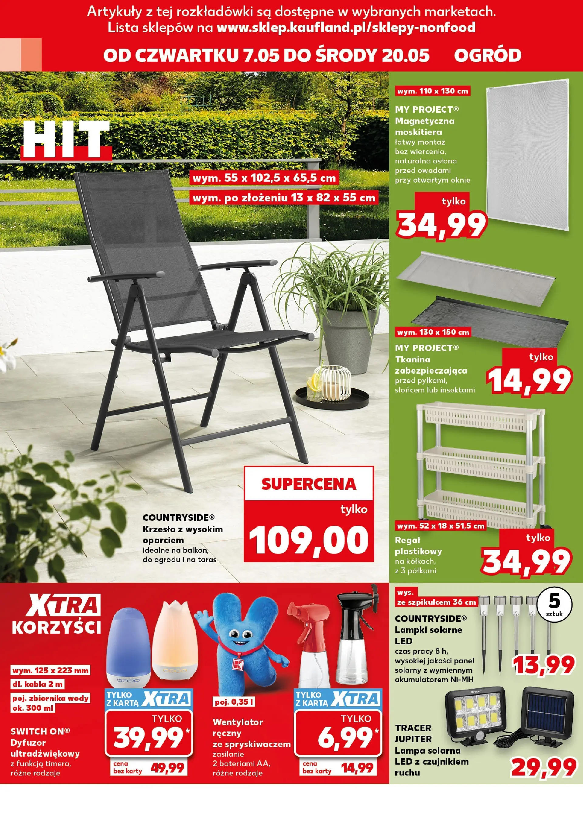 Kaufland gazetka - Złap Okazje od 07.05.2026 - od jutra PDF | Strona: 8 | Produkty: Lampki, Krzesło, Lampa, Regał