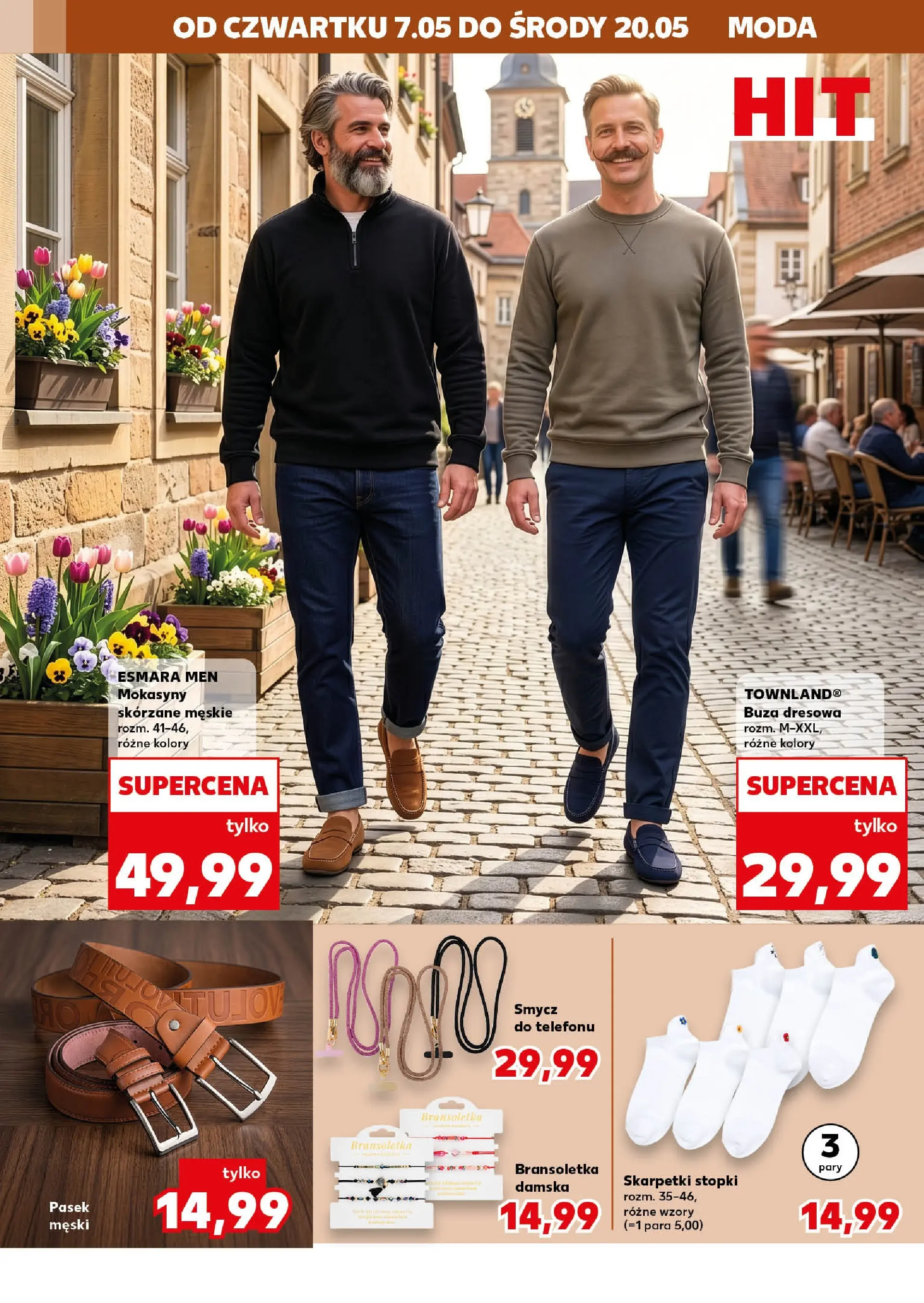 Kaufland gazetka - Złap Okazje od 07.05.2026 - od jutra PDF | Strona: 10 | Produkty: Bransoletka, Mokasyny, Pasek, Skarpetki