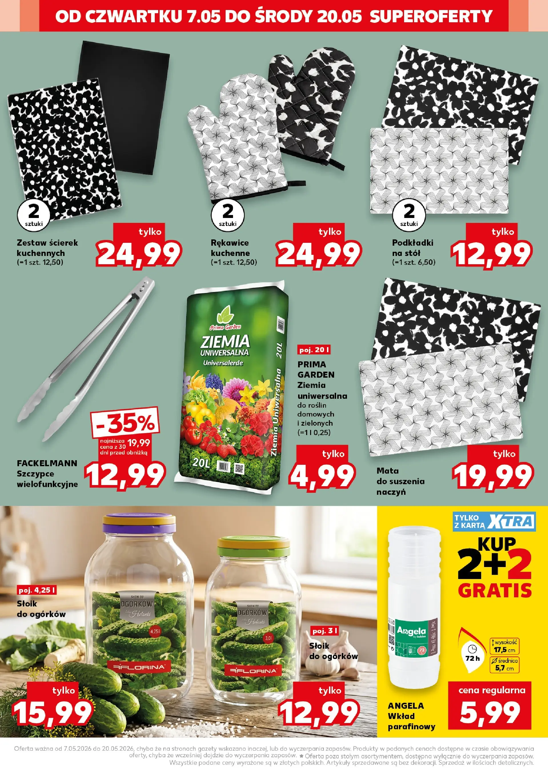 Kaufland gazetka - Złap Okazje od 07.05.2026 - od jutra PDF | Strona: 18 | Produkty: Karta, Ziemia uniwersalna, Ziemia, Stół