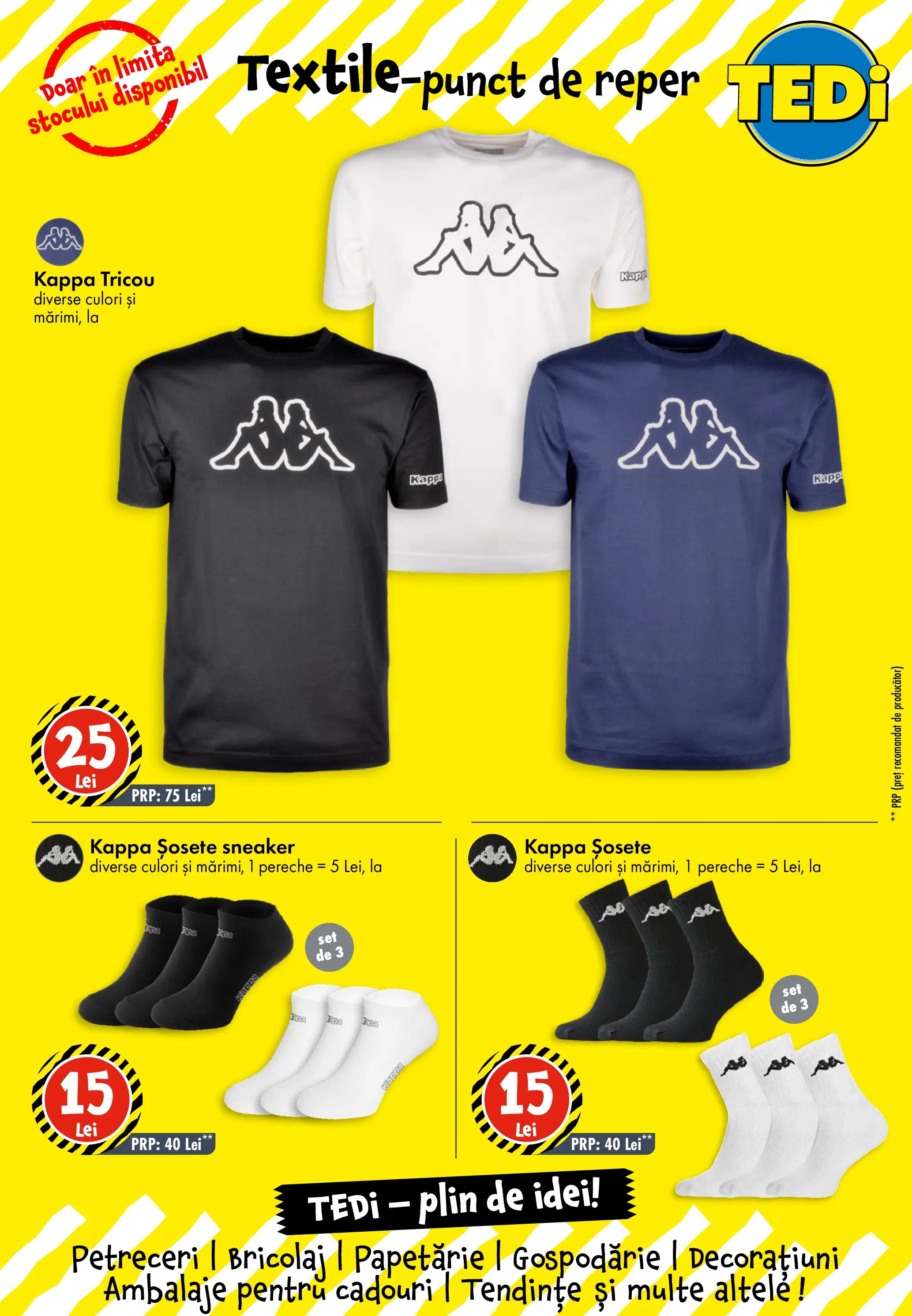 TEDi - Catalog TEDi până în data de 16.05.2026 - Oferta 09.05.2026 - 16.05.2026 | Pagină: 3 | Produse: Tricou, Șosete