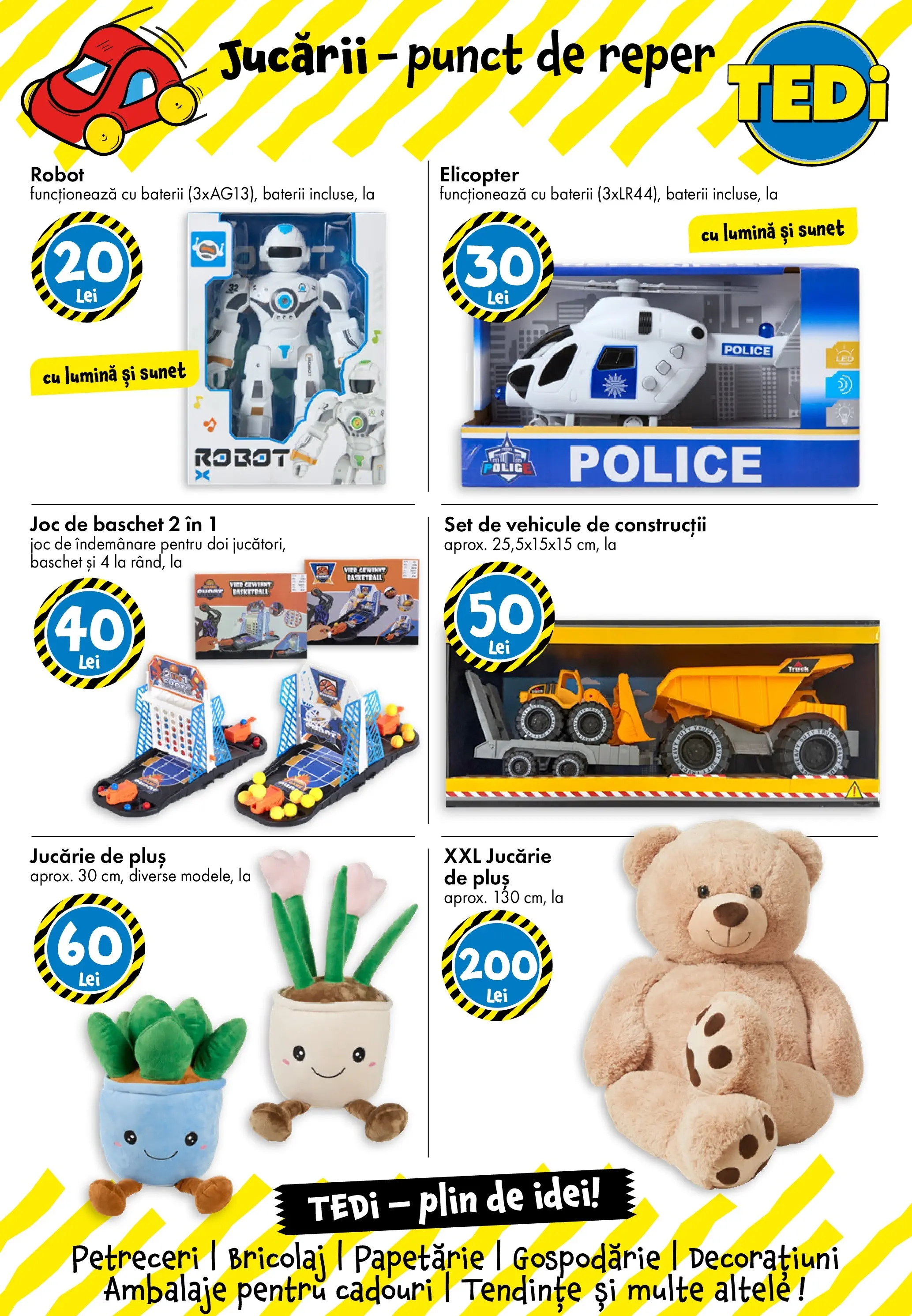 TEDi - Catalog TEDi până în data de 16.05.2026 - Oferta 09.05.2026 - 16.05.2026 | Pagină: 6 | Produse: Tavuk suyu, Joc, Robot, Baterii
