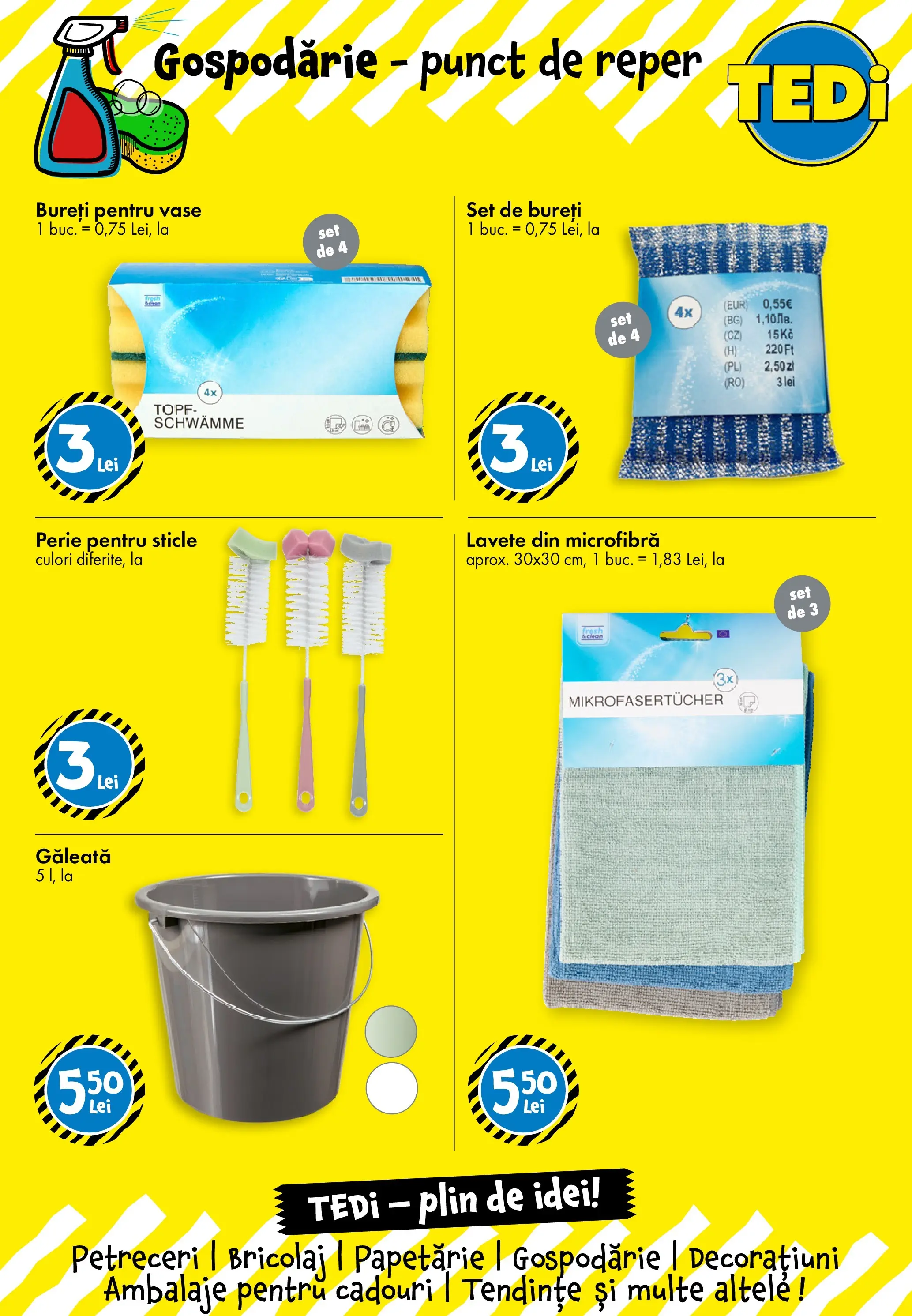 TEDi - Catalog TEDi până în data de 16.05.2026 - Oferta 09.05.2026 - 16.05.2026 | Pagină: 11 | Produse: Perie, Lavete