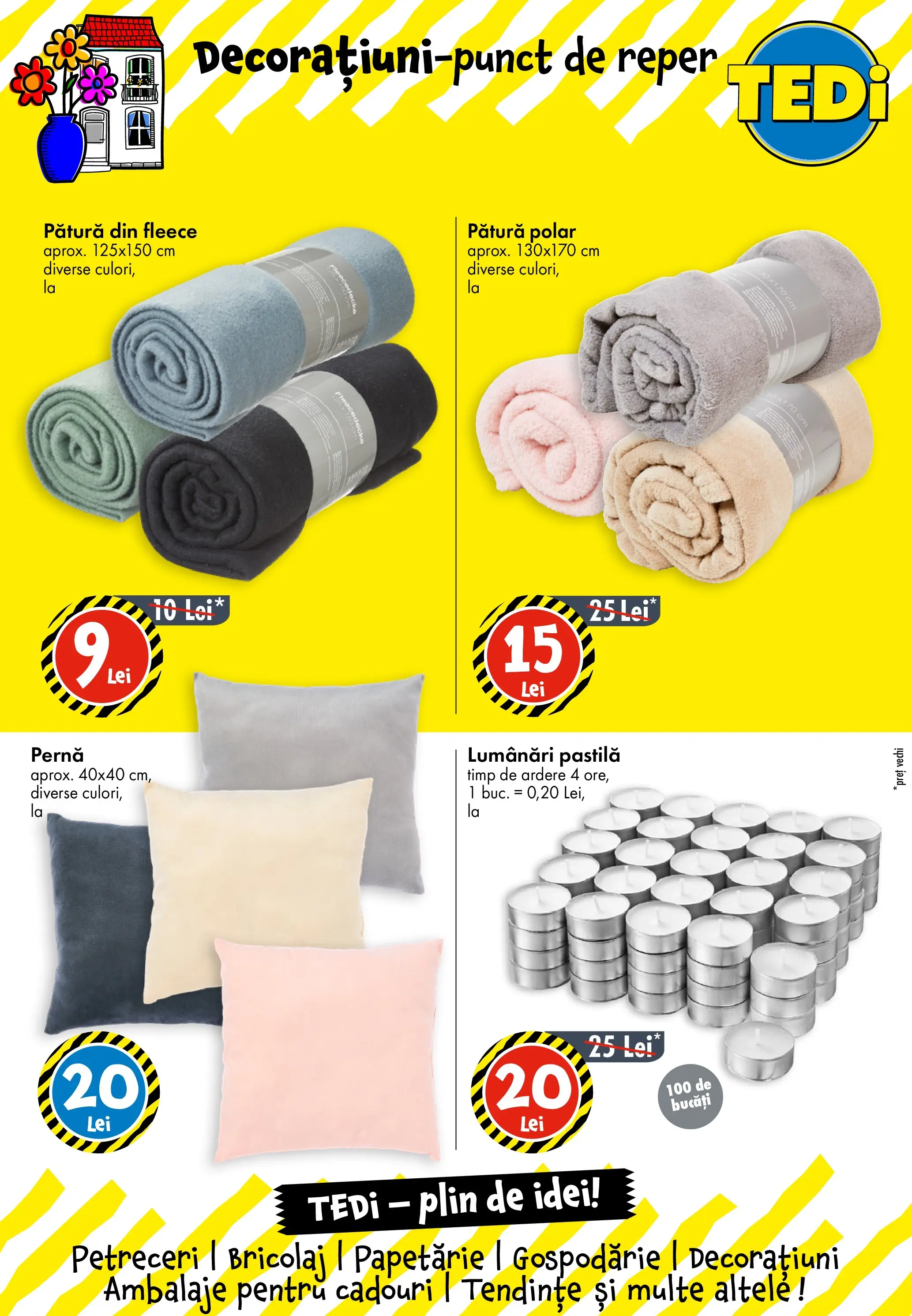 TEDi - Catalog TEDi până în data de 16.05.2026 - Oferta 09.05.2026 - 16.05.2026 | Pagină: 17 | Produse: Pernă, Pătură