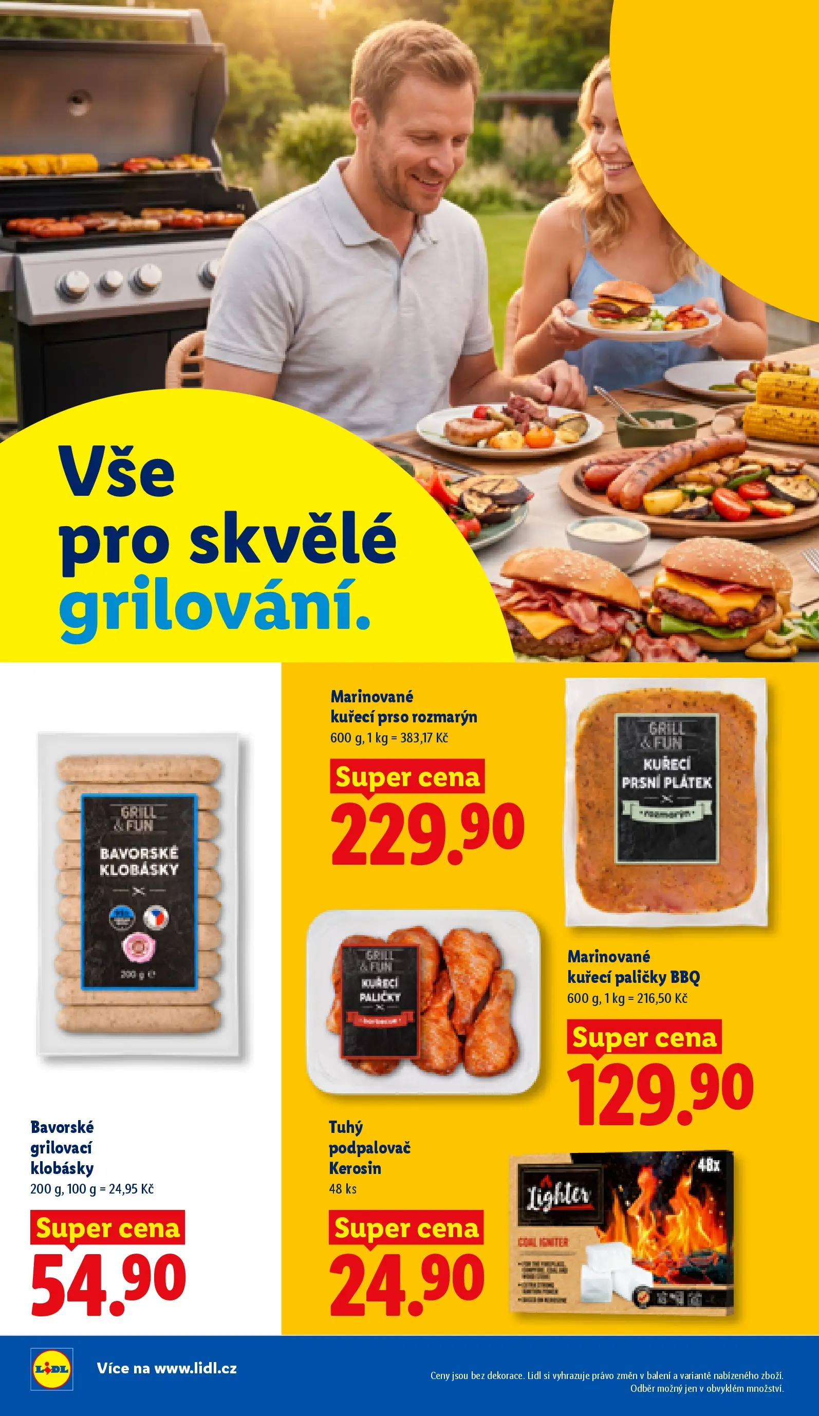 Lidl leták od 04.05.2026 - Nový akční leták | Strana: 4 | Produkty: Klobásky, Kuřecí paličky