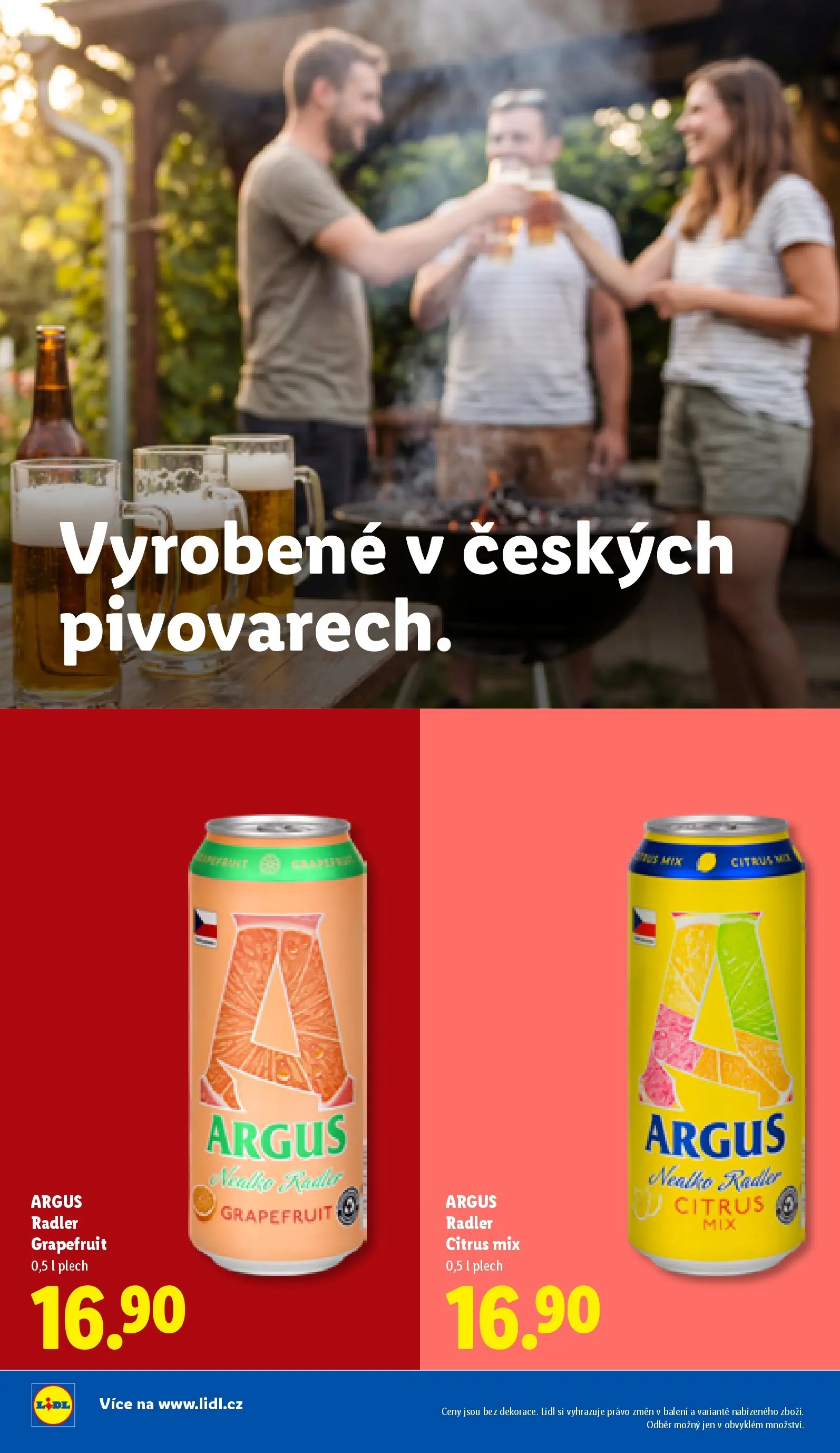 Lidl leták od 04.05.2026 - Nový akční leták | Strana: 16 | Produkty: Argus, Radler, Plech