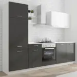 M&ouml;belix K&uuml;chenzeile Promo ohne Ger&auml;te 270 cm Wei&szlig;/Graphitfarben