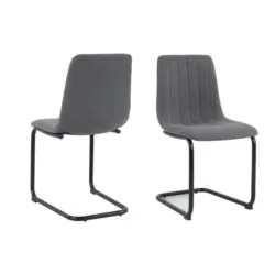 STUHL-SET Anthrazit, B: 43cm