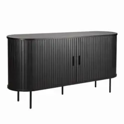 SIDEBOARD Schwarz, B: 140cm