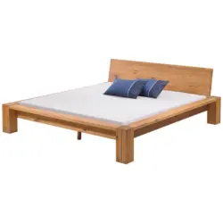 Balkenbett 180/200 cm in Eichefarben