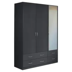Dreht&uuml;renschrank 136/197/54 cm 3-t&uuml;rig