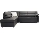 XXXLutz Lauterach - Ihr M&ouml;belhaus bei Bregenz Ecksofa in Echtleder Schwarz 208/242 cm