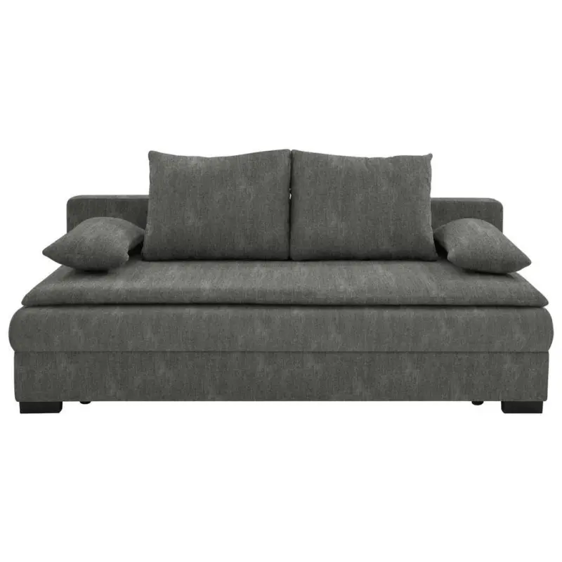 Schlafsofa in Webstoff Grau