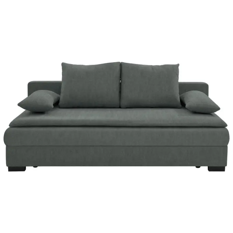 Schlafsofa in Samt Dunkelgrau