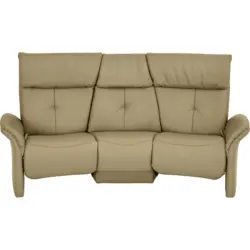 Trapezsofa Heimkino in Echtleder Olivgr&uuml;n