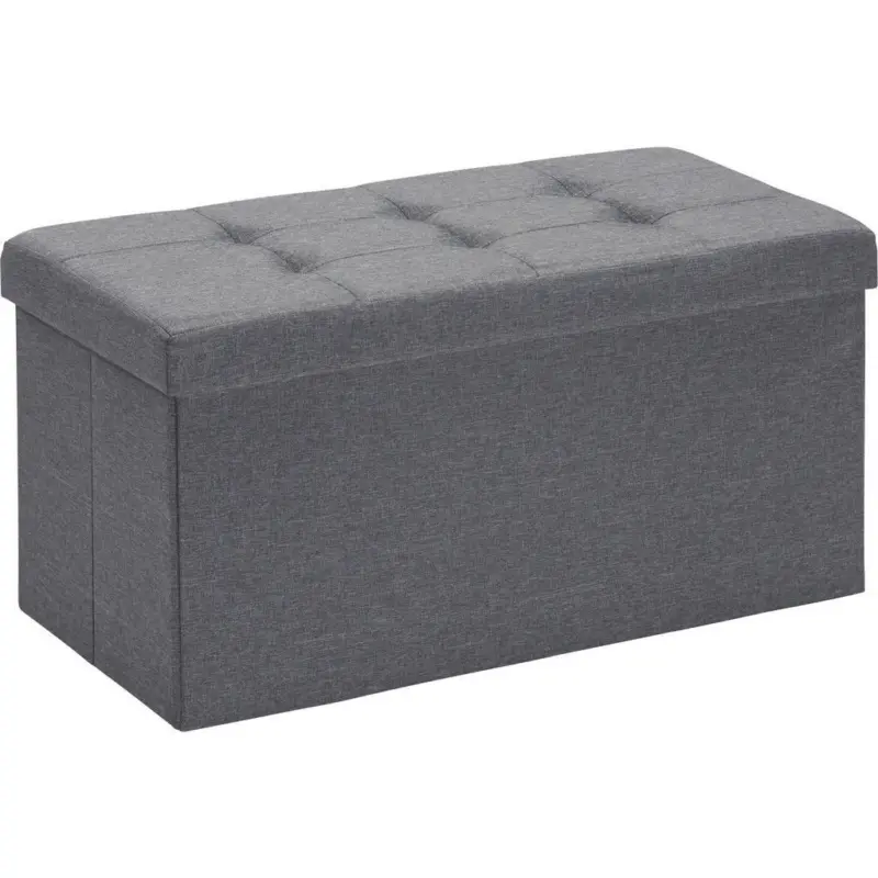 Sitzbox in Textil, Holzwerkstoff Anthrazit