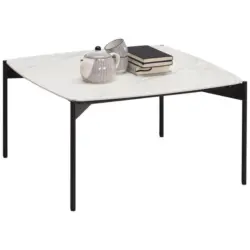 Couchtisch in Metall, Keramik 65/65/35 cm