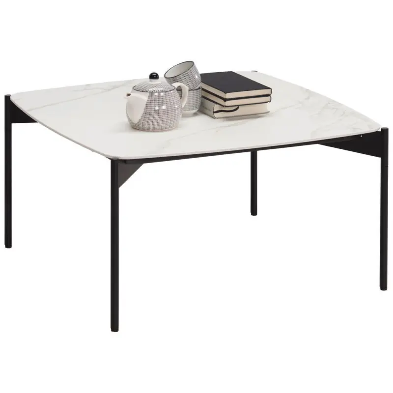 Couchtisch in Metall, Keramik 65/65/35 cm