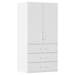 Dreht&uuml;renschrank in Wei&szlig;