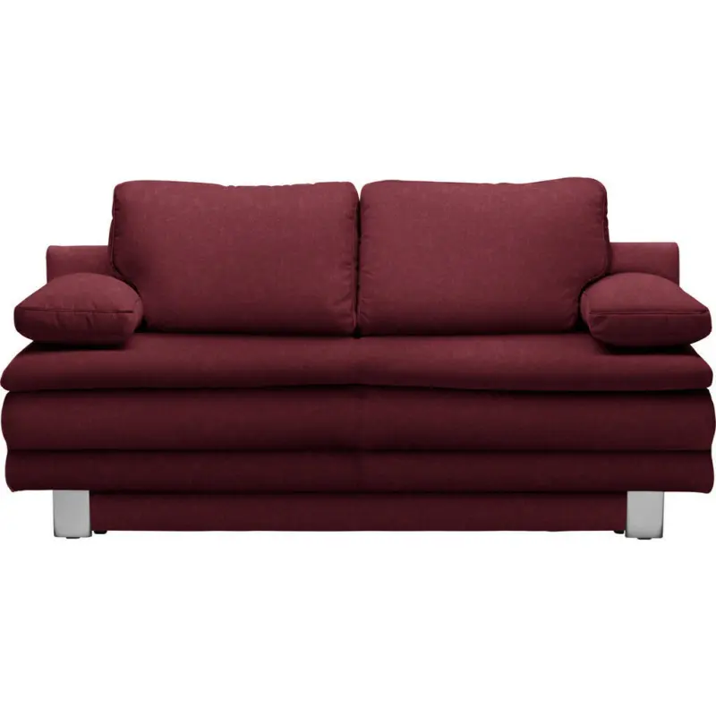 Schlafsofa Bruno in Weinrot