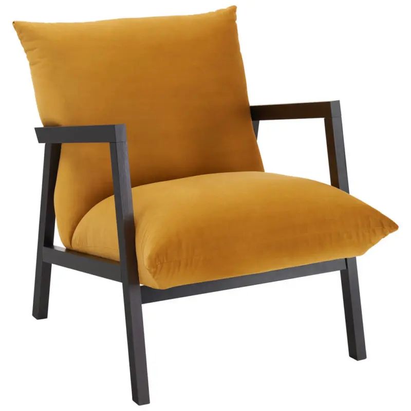 Sessel in Mikrofaser Gelb