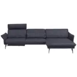 XXXLutz Lauterach - Ihr M&ouml;belhaus bei Bregenz Ecksofa in Lederlook Blau, Grau 330/174 cm