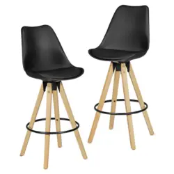 Barhocker-Set in Schwarz