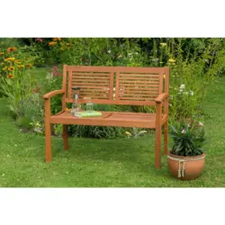 Gartenbank 110/90/58 cm in Naturfarben