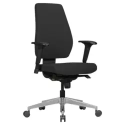 Drehstuhl in Webstoff Schwarz
