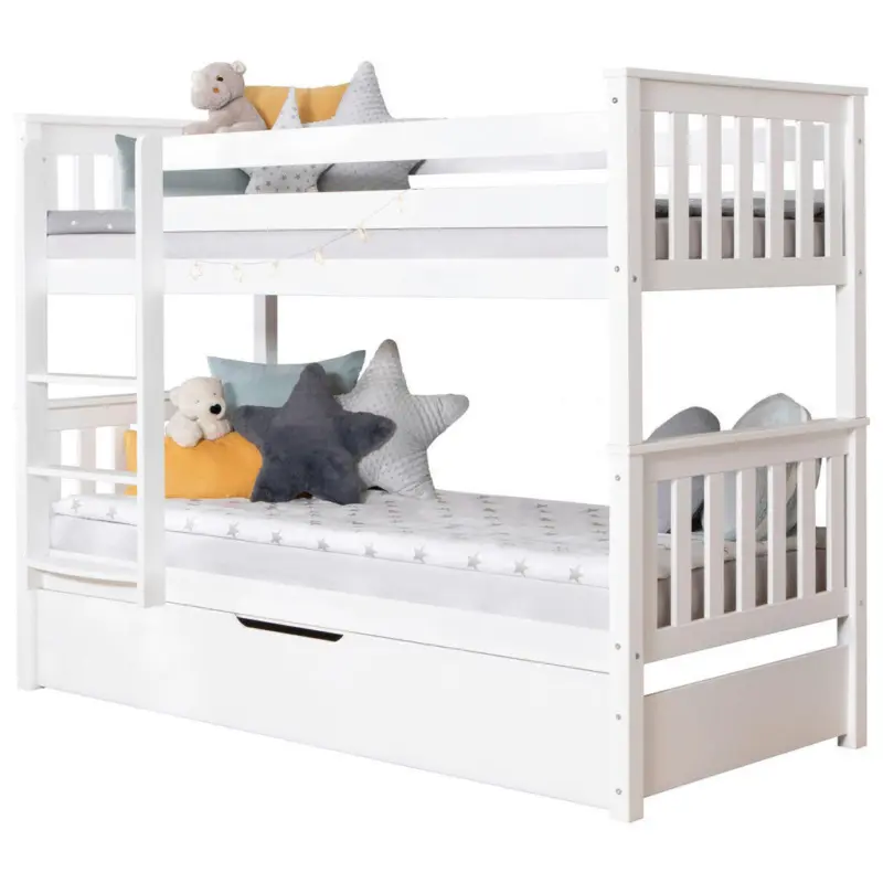 Etagenbett 90/200 cm Wei&szlig;