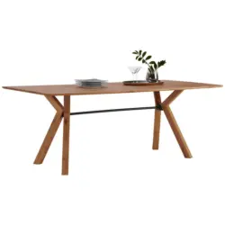 Esstisch in Holz, Metall 200/100/75 cm