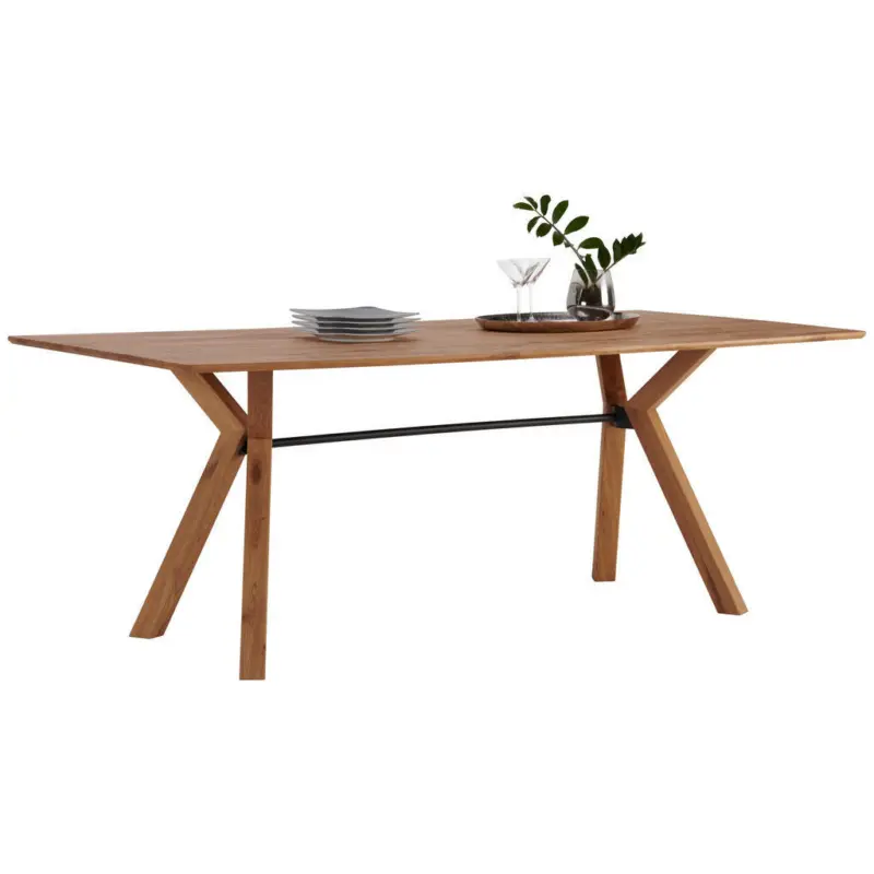 Esstisch in Holz, Metall 200/100/75 cm