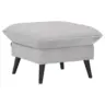 Hocker in Textil Hellgrau
