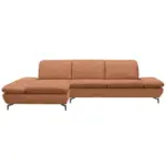 XXXLutz Lauterach - Ihr M&ouml;belhaus bei Bregenz Ecksofa in Flachgewebe Bronzefarben 200/315 cm